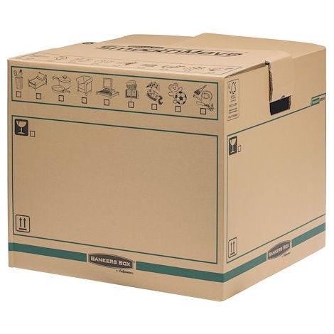 Cartons de déménagement Fellowes Smoothmove 457 x 457 x 406 mm - Lot de 5 (1/2)