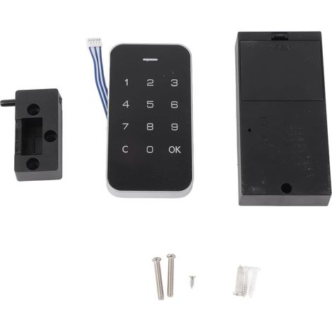 Smart Electronic Cabinet Lock with Password and NFC Touch Keypad Access, Keyless Security for Drawers, Cabinets and Furniture, Type-C Powered Design (1/5)