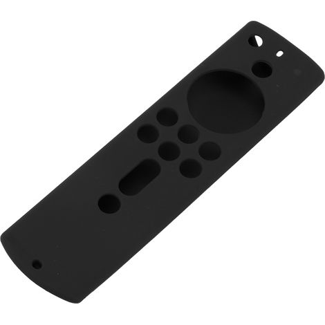 Étui de protection en silicone pour télécommande Fire TV Stick 4K 2018 : antichoc, antidérapant et noir. (1/5)