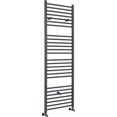 Hudson Reed Artle - Sèche-Serviettes Design Moderne Anthracite - Plat 180 cm x 60 cm