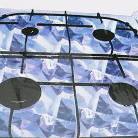 TrAdE Shop Traesio - Carta Alluminio Copri Salva Fornello 50x60 Per Protezione Piano Fornelli - (1/2)