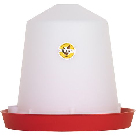 Abreuvoir siphoïde en plastique 3L – Résistant pour abreuver jusqu'à 4 poules – Conçu pour basse-cour et poulailler – Chick'A