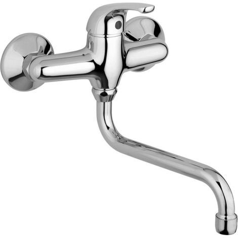 Mélangeur évier mural Paffoni Apollo 3 series APM3164CR  Chromé - Laiton
