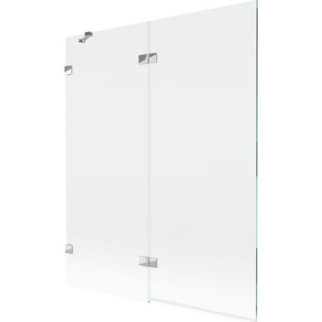 Mexen Lunar paroi de baignoire à 2 volets gauche 140 x 150 cm, transparent, chrome - 897-140-100-01-00-L (1/5)