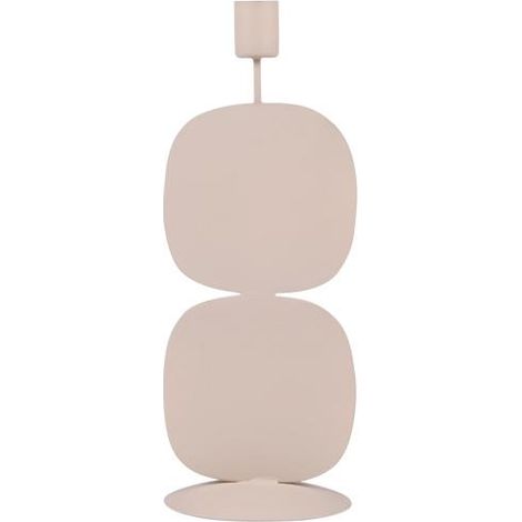 Table Passion - Chandelle en métal raw beige 26 cm (1/2)