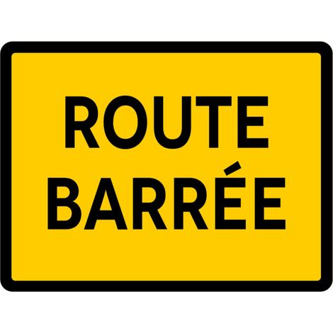 Signaletique.Biz France – Panneau de signalisation temporaire – Comacel 5mm – Résistant aux intempéries – Installation rapide – Sécurité chantier
