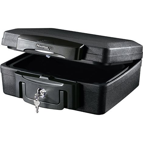 Master Lock H0100 Small Key Locking Fire & Water Chest MLKH0100