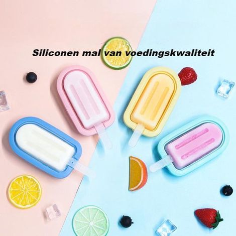 Stampi per gelato, puro divertimento per preparare i tuoi snack, silicone alimentare, 12,2 x 5,4 cm (1/5)
