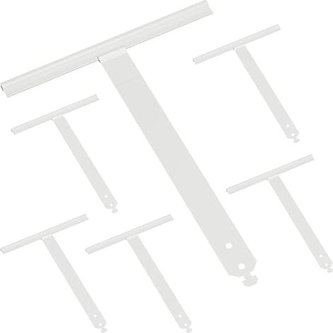 6 sangles en aluminium naturel pour stores, grande taille 150 x 190 mm, sangles larges en deux parties pour stores et auvents lourds (1/5)