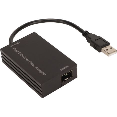 Adaptateur USB 2.0 vers Ethernet 100 Mbps avec Port SFP, Connexion Haute Vitesse pour PC, Économie d'Énergie (1/5)