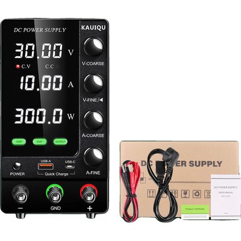 Fuente de alimentación, voltaje ajustable, compatibilidad con múltiples baterías, SPS-C3010S (1/2)