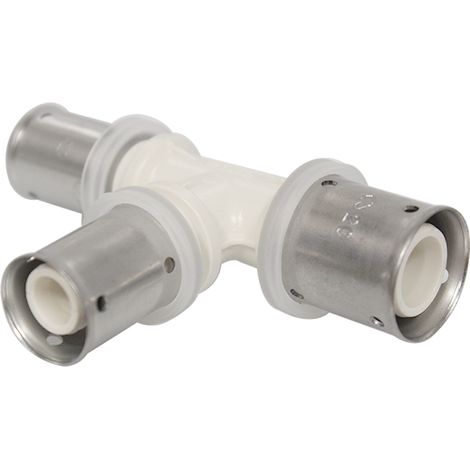 Té multicouche PPSU à sertir réduit - Ø20x2,0 - Ø16x2,0 - Ø16x2,0 (1/4)