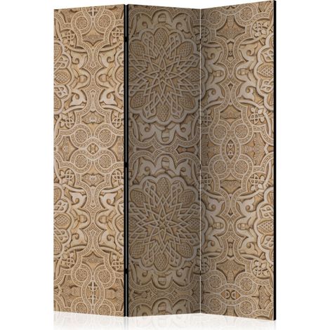 Paravent 3 Volets "Sand Ornament" 135x172cm (1/2)