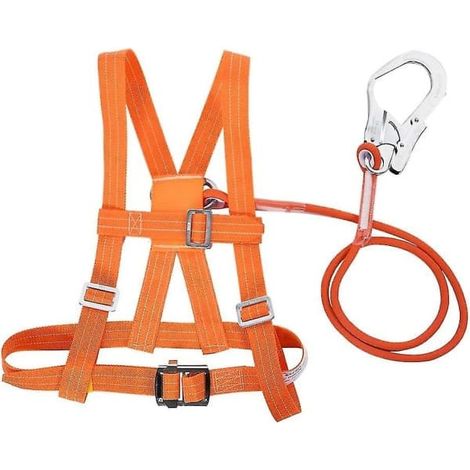 KLVGTIFS PU - Kit de harnais de sécurité, protection antichute Harnais de sécurité pour travail en hauteur Harnais antichute (grande boucle de 3 m) (1/5)