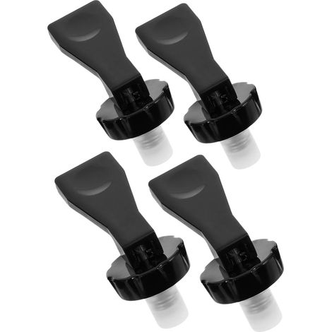 Poignée de Robinet Noire Compatible et 4 Pièces (1/5)