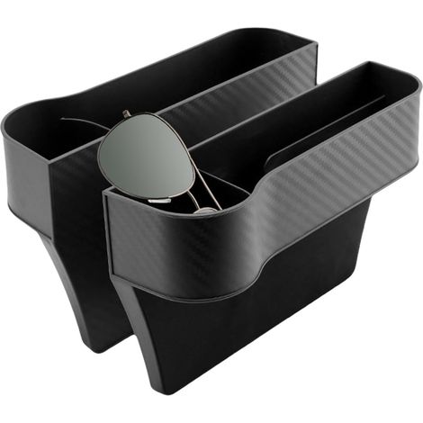 Garniture de siège de voiture - Organisateur de remplissage de siège de voiture, boîte de rangement pour voiture 2 pièces conteneurs de rangement de voiture fixes avec porte-gobelet pour (1/5)