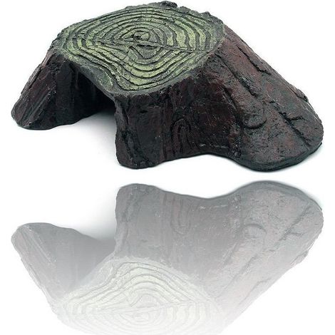 TrAdE Shop Traesio - Tronco Albero Rampicante Ornamento Per Acquario Tartaruga Tartarughe 20.5x13x5cm -