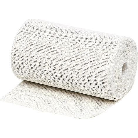 1 Rouleau Toile De Coton Plâtrée, Prise Rapide 2min30, Classement Feu M0, Protection Isolants Tuyauteries (1/2)