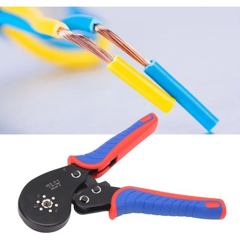 Pince à sertir pour cosses de tuyauterie type A HSC8 16-6, pince à sertir à cliquet européenne, pince à sertir à froid (1/5)