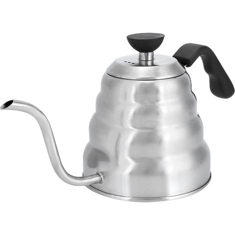 Cafetière Goose à bec long – Café filtré à déversement, Stainless Steel Coffee Kettle 1200ml – pour Maison/Bar/Café (Pot + couvercle) (1/5)
