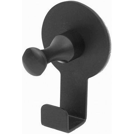 Cleafe - Appendino Gancio Appendi Porta Asciugamano 1 Posto Bagno Casa Nero 7.5 Cm 59750 - (1/3)