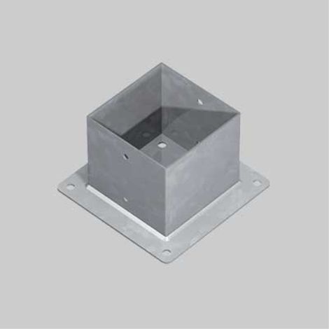 Supporto a pavimento per travi tg20 mm 121x121x150h - base 200 mm TECFI