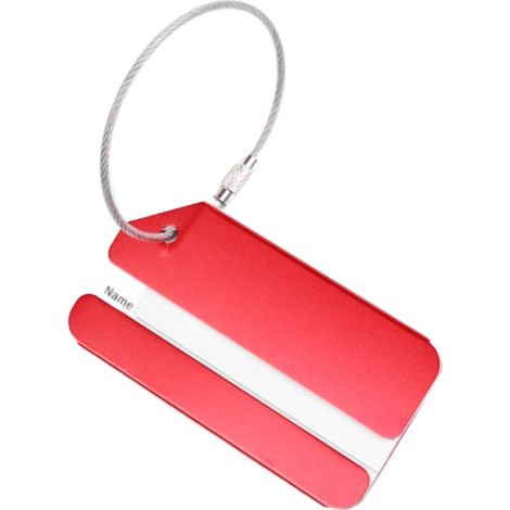 Étiquettes de Bagage en Alliage d’Aluminium avec Boucle Acier, Accessoires Réutilisables pour Valise et Voyage (1/5)