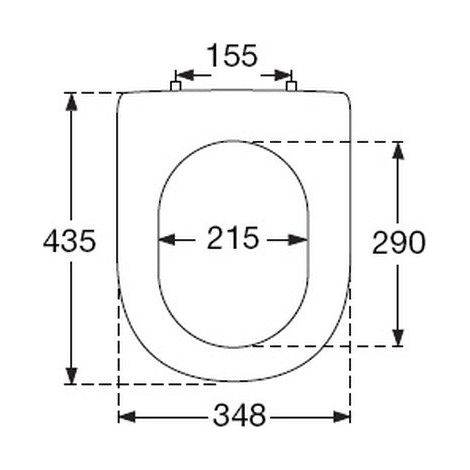 Pressalit Magnum lunette de WC Pergamon (1/3)
