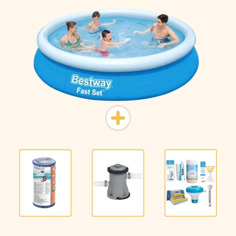 Bestway Bestway Fast Set Ronde - 366x76 cm - 4-pièces  S22656