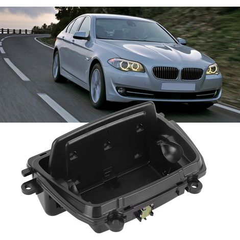 Cendrier central de voiture, boîte de rangement, accessoire auto, noir, pièce de rechange compatible avec BMW Série 5 F18 F10 520 523 525 528 530 535 (1/5)