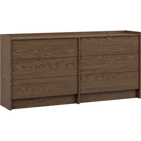 Cassettiera Japandi marrone scuro 90cm