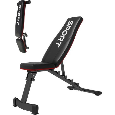 Banc de musculation réglable - salle de sport à domicile – Dossier à 5 positions - structure en acier ultra-résistante, capacité de 660 LBS (1/5)