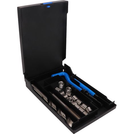 Kit de réparation de filetage à inserts hélicoïdaux en acier rapide outils universels pour véhicule restaurations filets endommagés M10x1.5 (1/5)