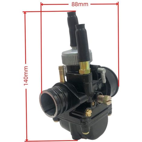 Carburateur 21 mm pour vélo électrique à essence 2 temps 50-100 cm3, modèle 404-093. Mélangeur haute précision pour système d'alimentation deux temps, démarrage à froid en douceur, pièce de rechange d