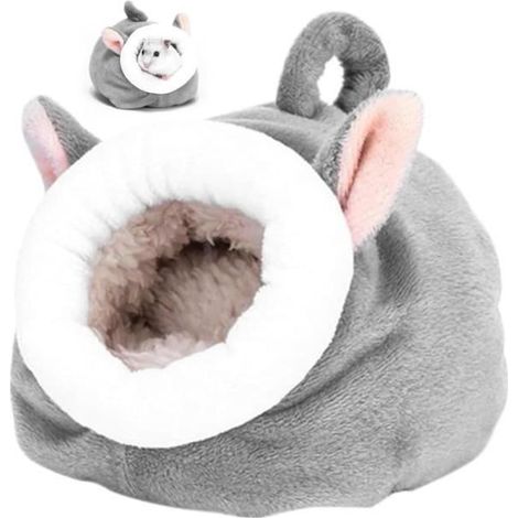 Nid en Coton - Non spécifié - 2 Pièces - 16 x 9 x 10 cm - Pour Hamster et Cochon d'Inde - Facile à nettoyer (1/4)