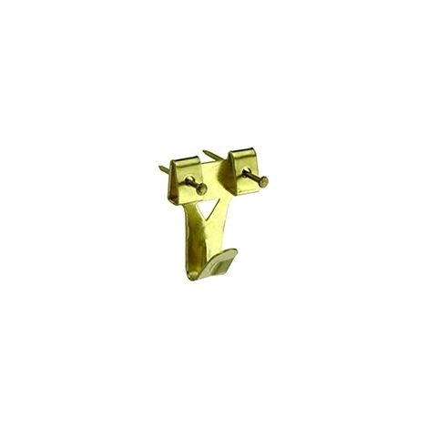 ganci a x per fissaggio quadri n° 3 - 20 x 31 mm. con chiodini 4 pz.