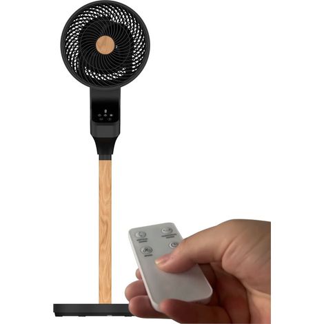Ventilador de pie Bizancio motor AC 50W negro haya (1/5)