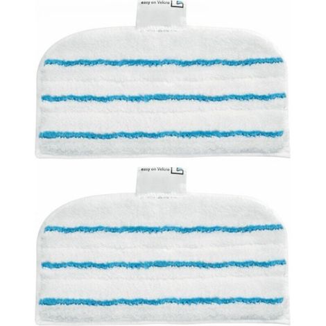 2 Patins En Microfibre Rectangulaires Pour Balai Vapeur (1/5)