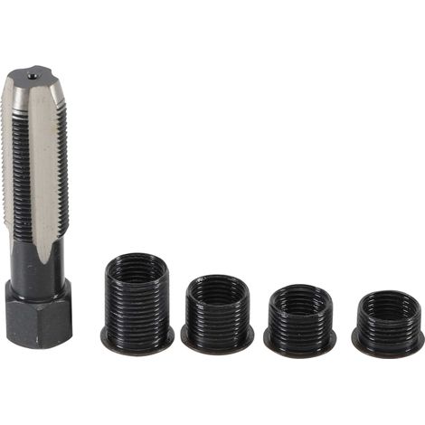 Kit reparación bujías BGS M14 1,25 mm negro 5 piezas