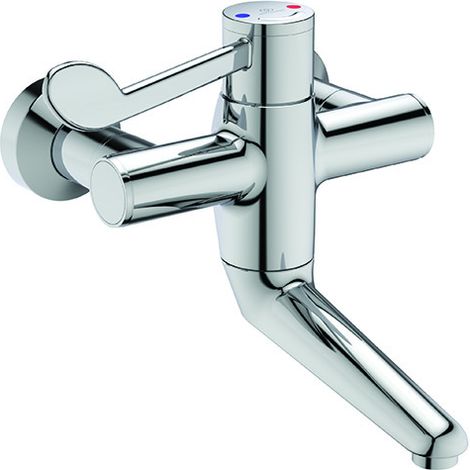 IS Wand-WT-Thermostat Ceraplus Safe SQ Ausld. 150mm absp.S-Anschlüsse Chrom (1/3)