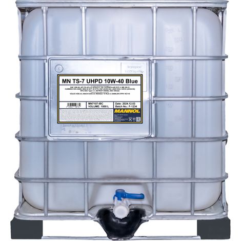 MANNOL - Huile moteur 10W40 TS-7 BLUE UHPD 7107 - Cuve de 1000 litres - MN7107-IBC