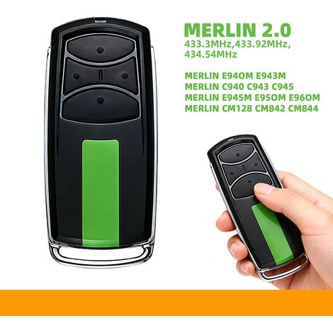 Kompatibel mit Merlin E960M, E950M, Liftmaster E940M, E943M, E945M Garagentorbetriebssystemen – Security+ 2.0 Empfänger für Universalfernbedienungen-lsw