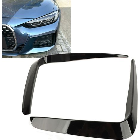 Frontstoßstangen-Canards in Hochglanzschwarz (ein Paar, links und rechts) für BMW 4er G22 G23 G26 M Sport 2020-2024 (ZST-418) (1/5)