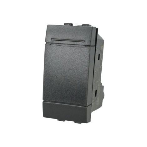 Interruttore 1P 16A Unipolare Nero Compatibile con Bticino Living (1/5)