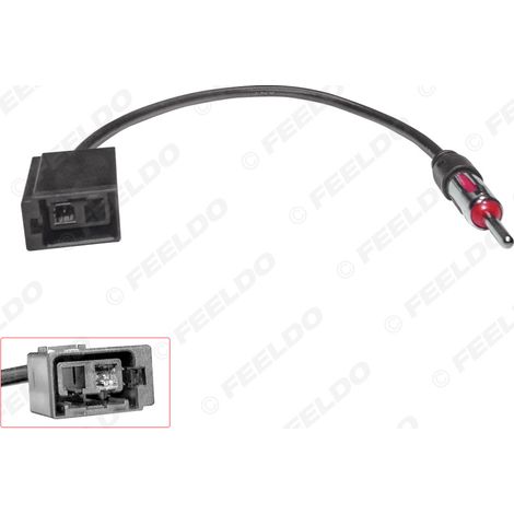 Antenne radio compatible avec les radios FM Volvo, câble sans perte, aucune découpe nécessaire, câble adaptateur radio de 27 cm