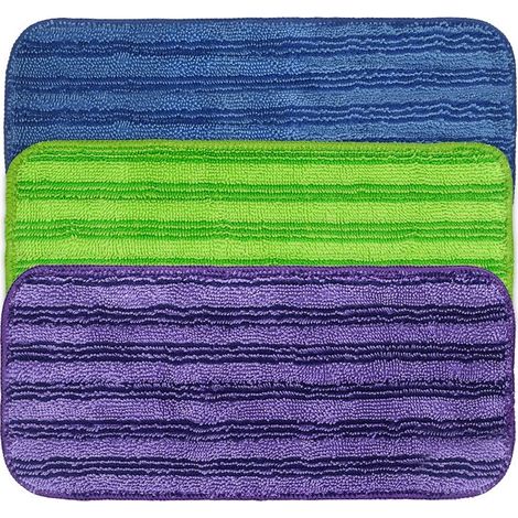 6 Stück Mikrofaser-Mopp-Pads, kompatibel mit Swiffer Wet Jet, Mikrofaser-Mopp-Pads, Tücher für Swiffer Wetjet, Ersatzköpfe für die Nass- und Trockenreinigung verschiedener Oberflächen, je zwei pro Far (1/5)