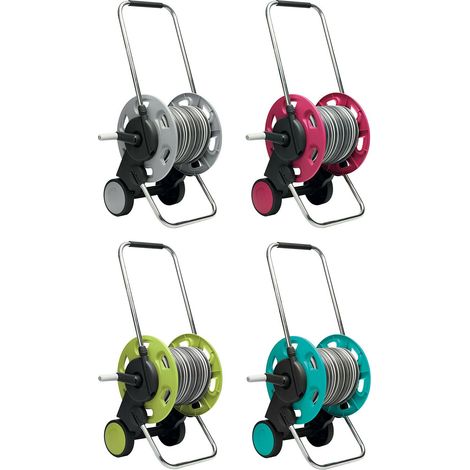 Avvolgitubo Tubo Giardino 25 mt + Raccordi + Pistola Concept Ready GF Garden - Colore: Verde (1/5)