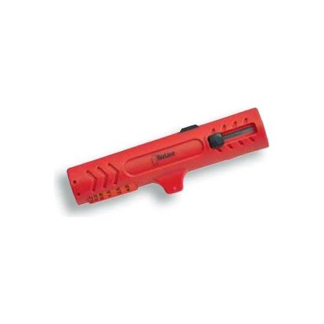 Pince à dénuder pour câbles ronds 8 à 13 mm – Dénudage circulaire et longitudinal – Lame rétractable intégrée – Pour fils jusqu'à 4 mm² – Bizline (1/2)