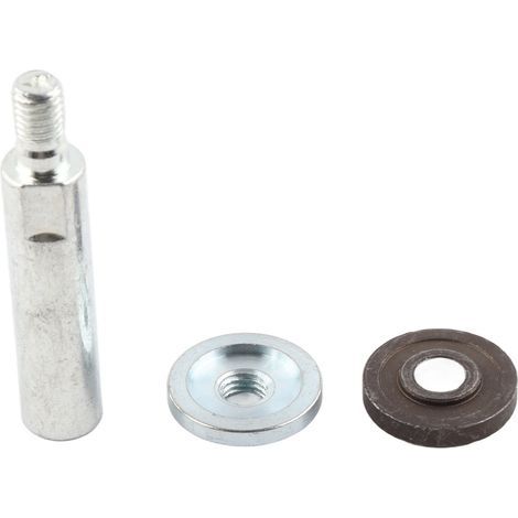 Angle grinder extension rod, multi-purpose thread, rotary polisher extension shaft with flanged locking nut, angle grinder extension rod (1/5)