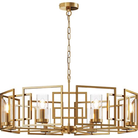 Lampadario classico grande Bowi Maytoni 8xE14 ottone (1/3)